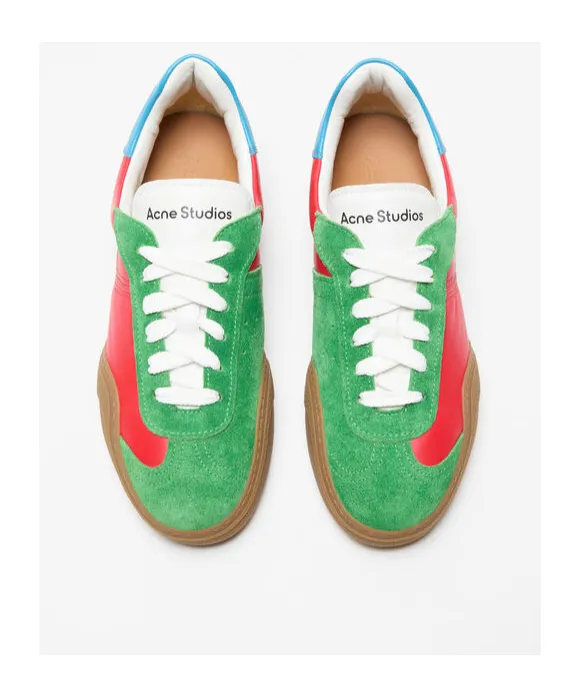 Acne Studios Round Toe Lace-Up Sneakers