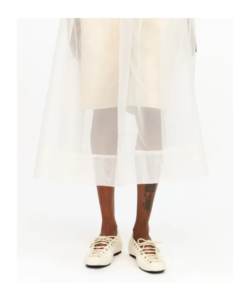 Ganni Lace-Up Ballet Shoes