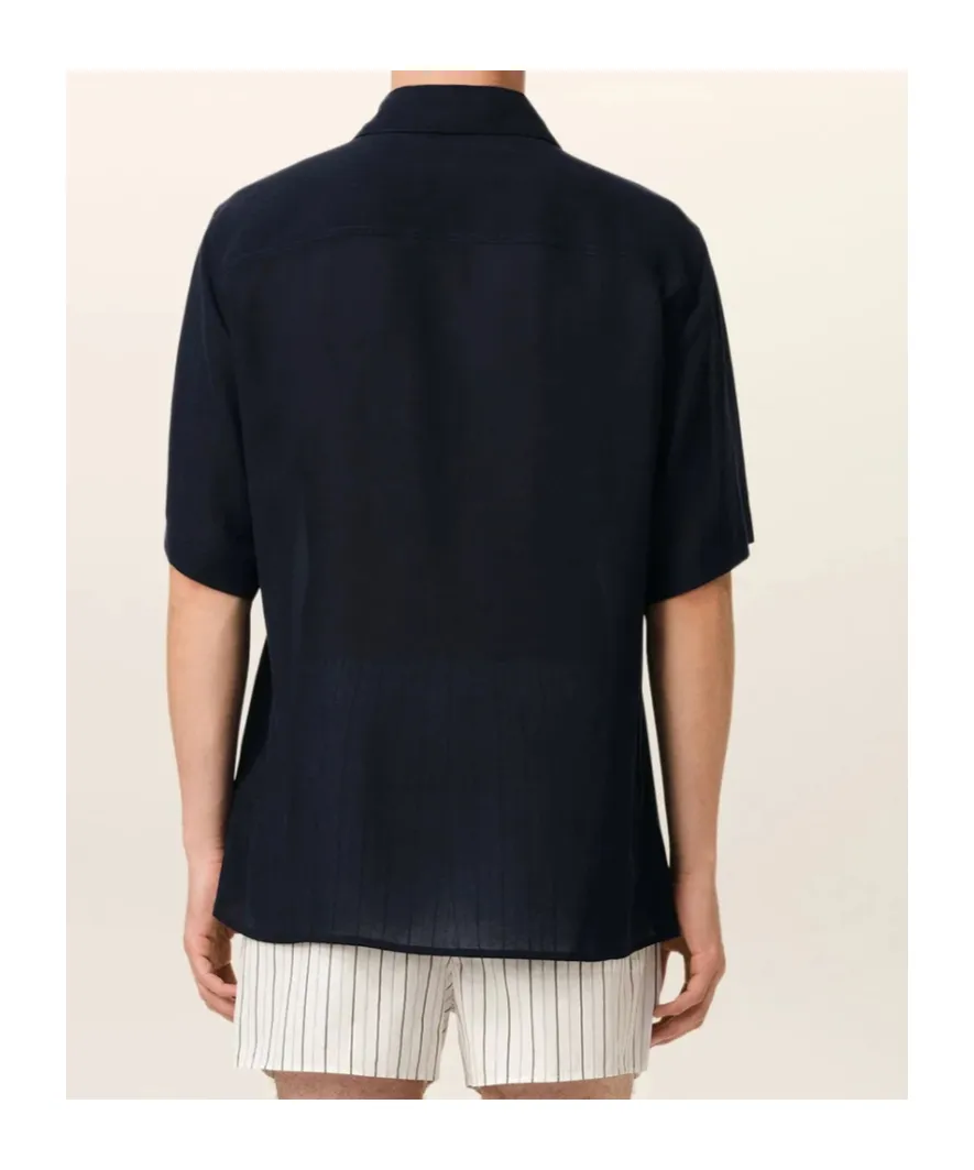 Ami Paris Short Sleeved Straight Hem Shirt