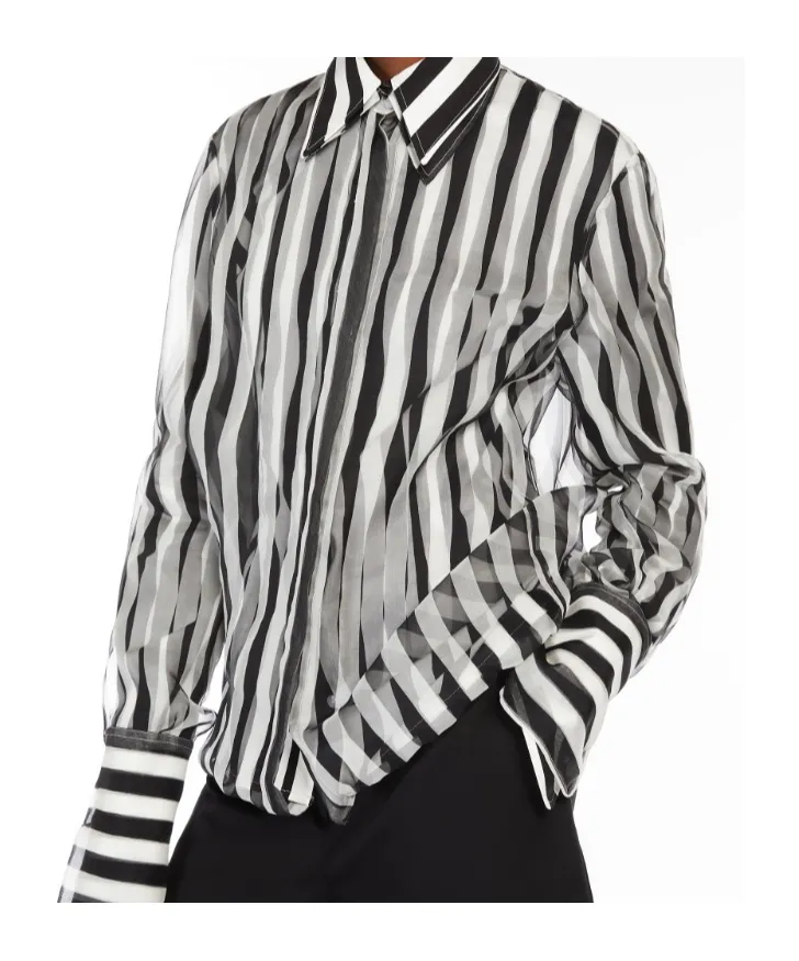 Sportmax Sumero Striped Button-Up Shirt