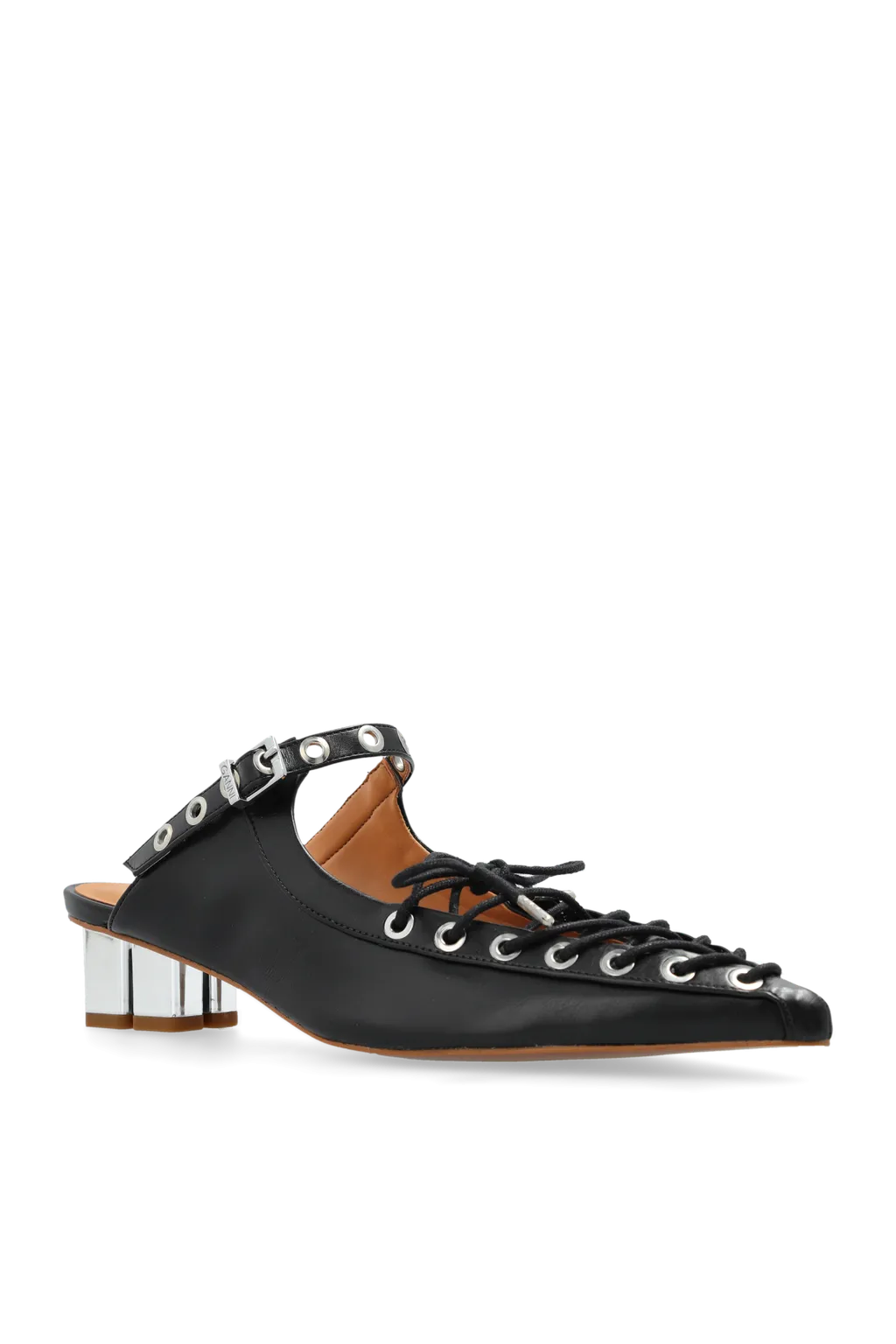 Ganni Eco Leather Heeled Mules