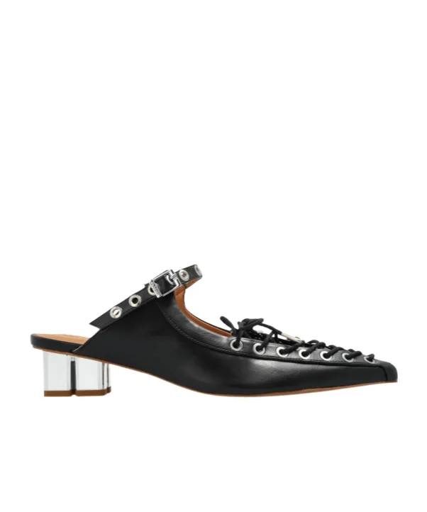Ganni Eco Leather Heeled Mules