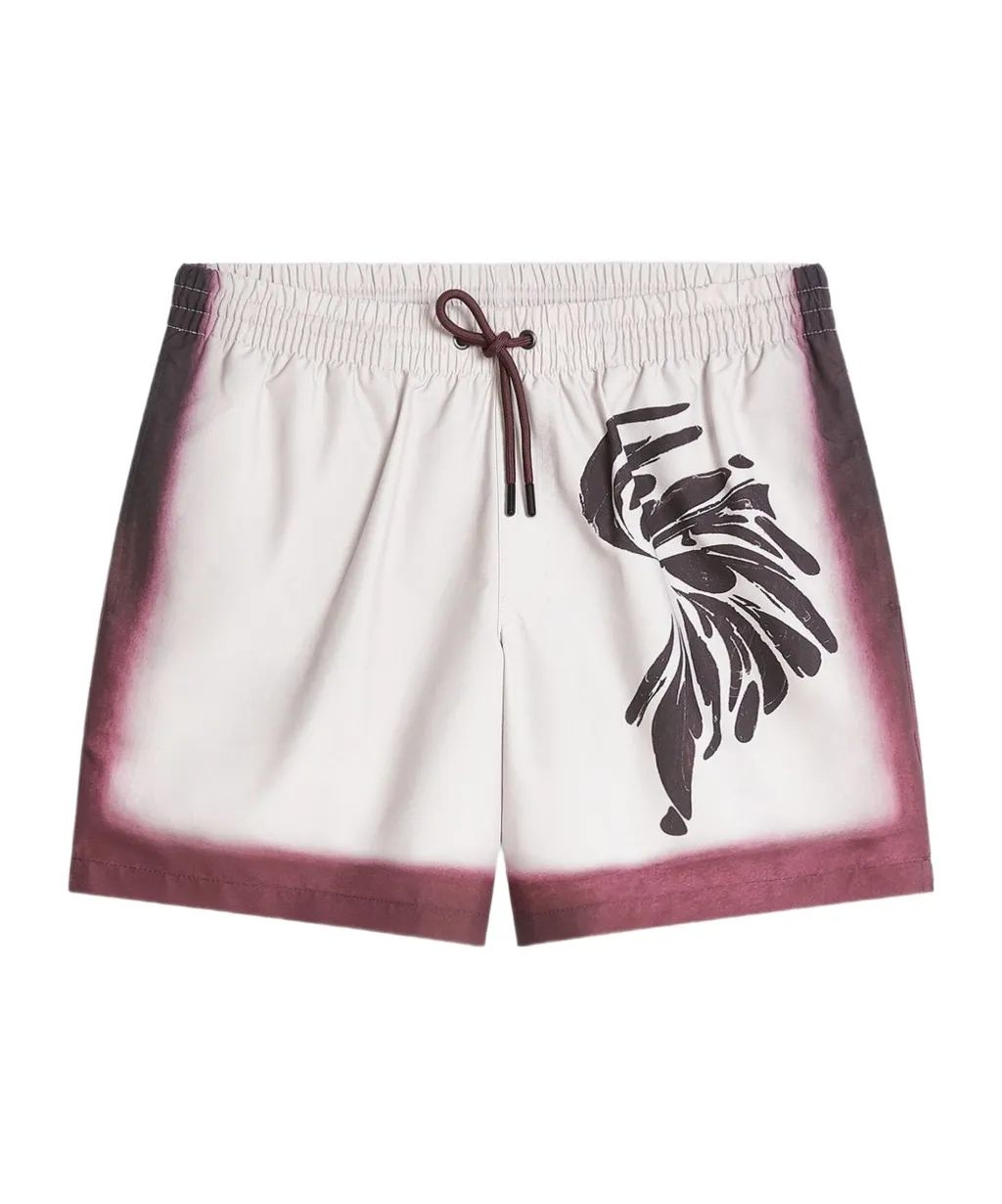 Ombre-Trim Swim Shorts