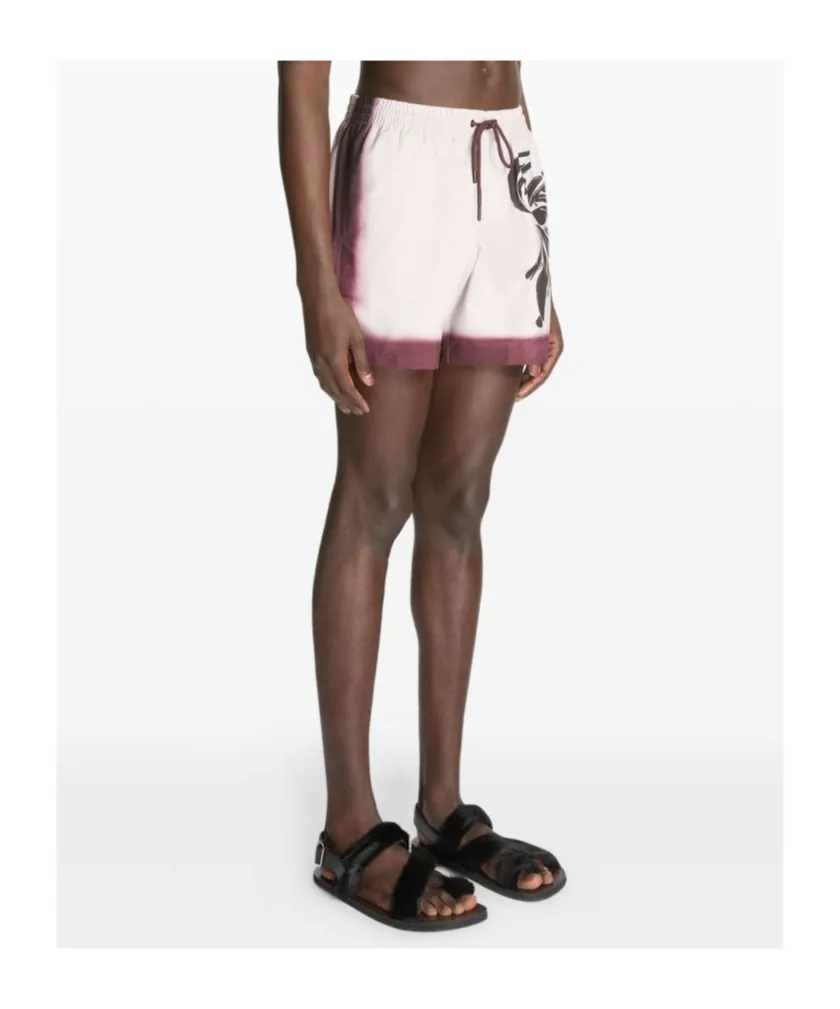 Ombre-Trim Swim Shorts