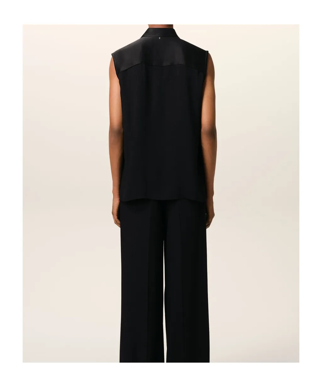 Ami Contrasted Top Sleeveless Shirt