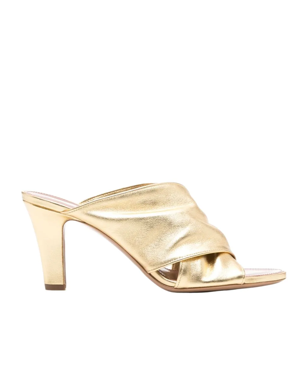 Round-Toe High-Heeled Sandals