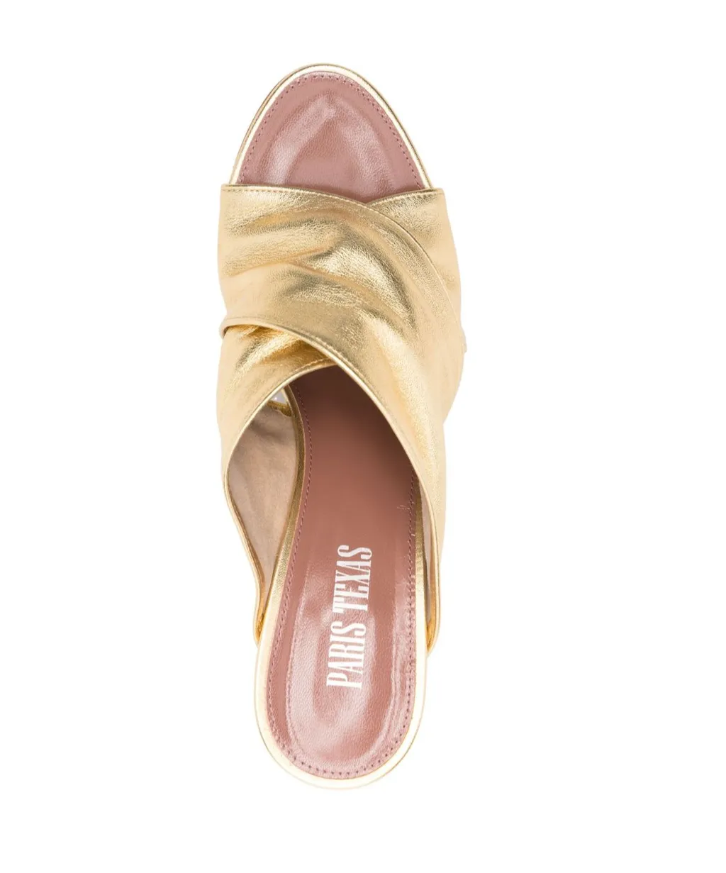 Round-Toe High-Heeled Sandals
