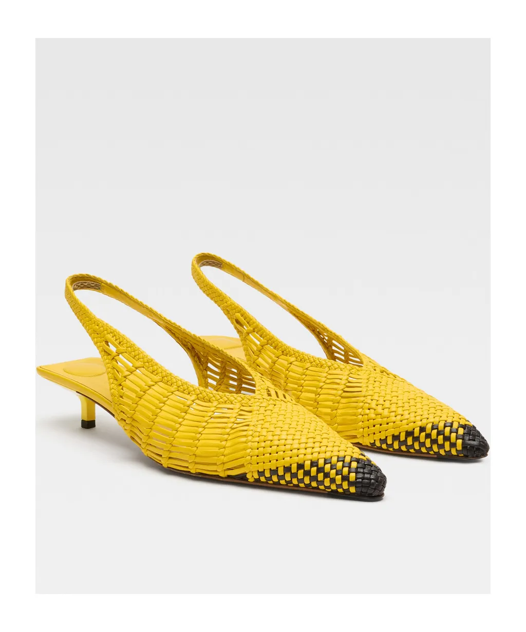 Jacquemus The Low Cubisto Banane Sling-Backs
