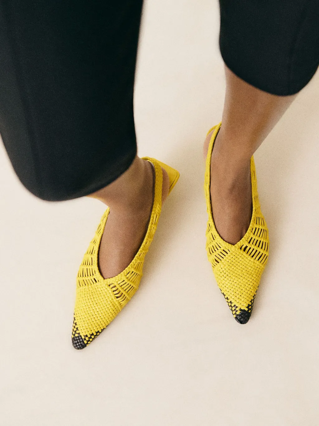 Jacquemus The Low Cubisto Banane Sling-Backs
