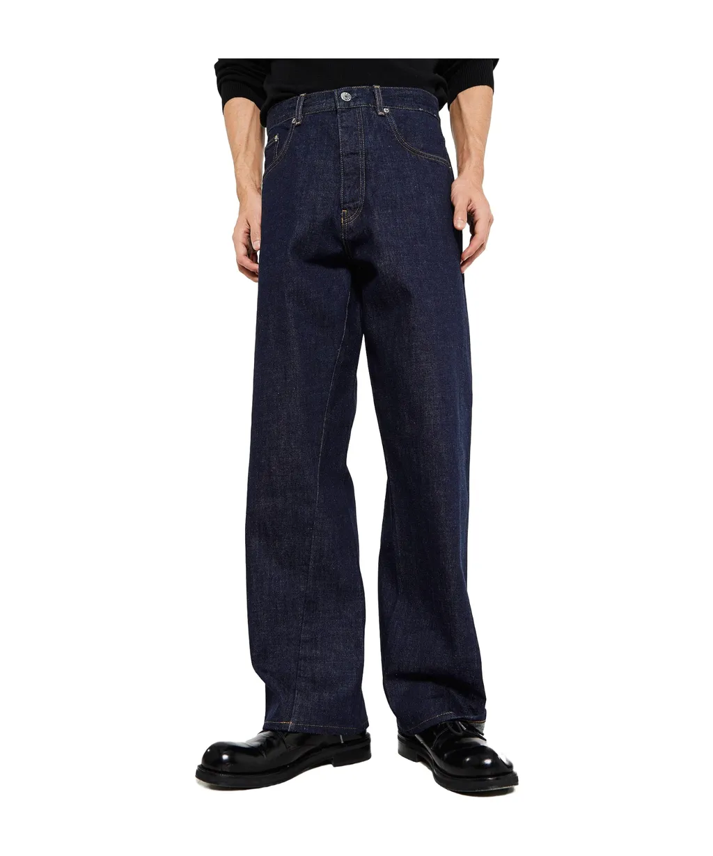 Sunflower Wide-Leg Buttoned Jeans