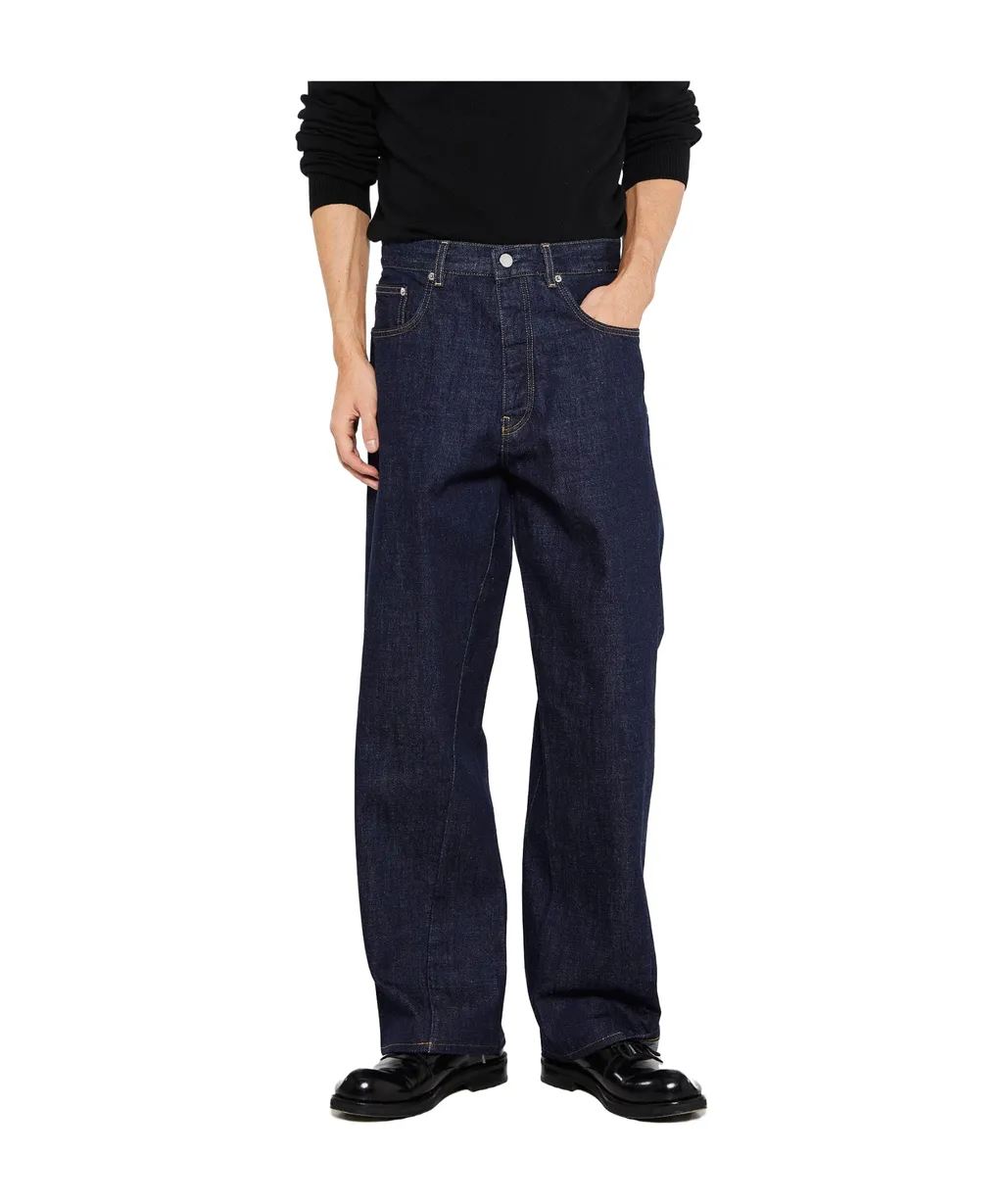 Sunflower Wide-Leg Buttoned Jeans
