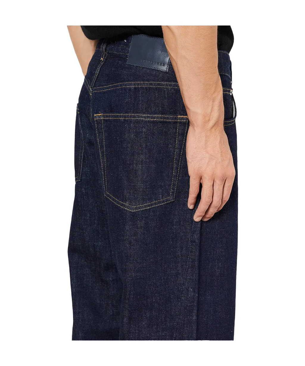 Sunflower Wide-Leg Buttoned Jeans