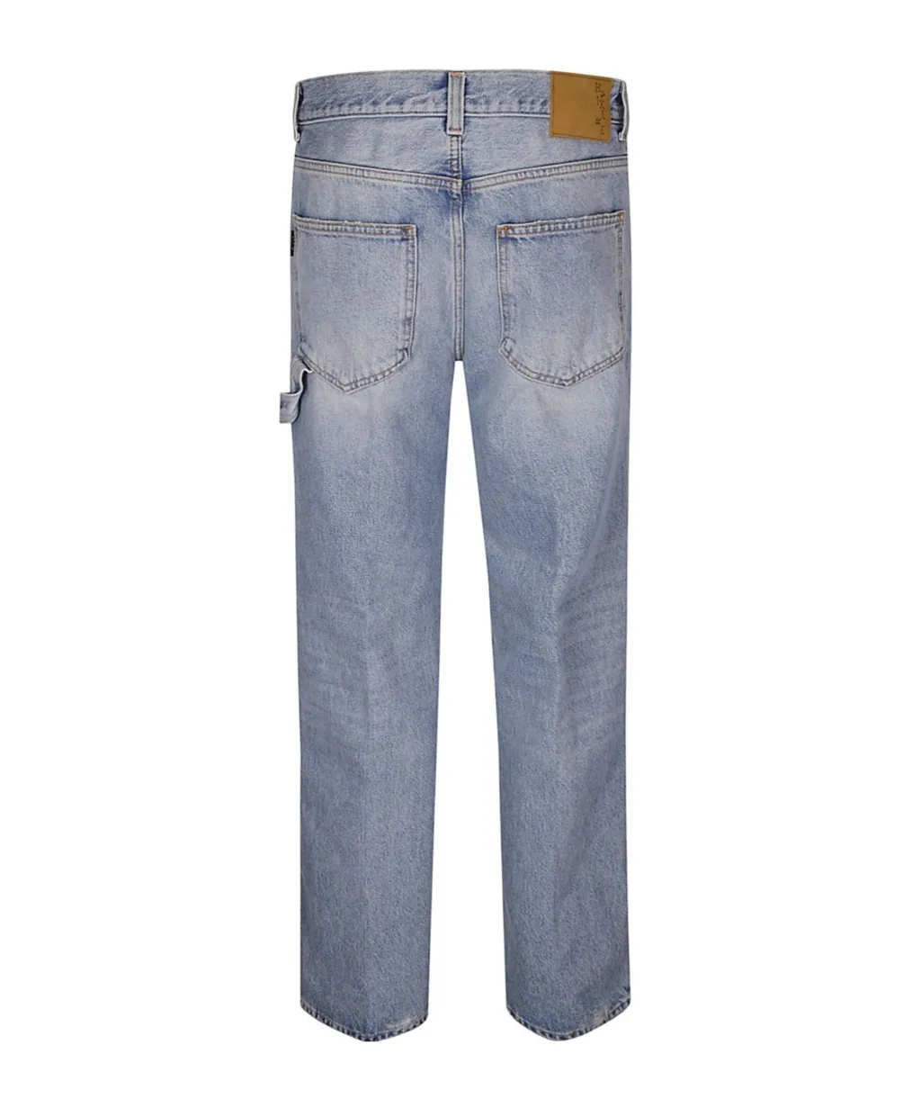 Haikure Distressed Straight Leg Jeans