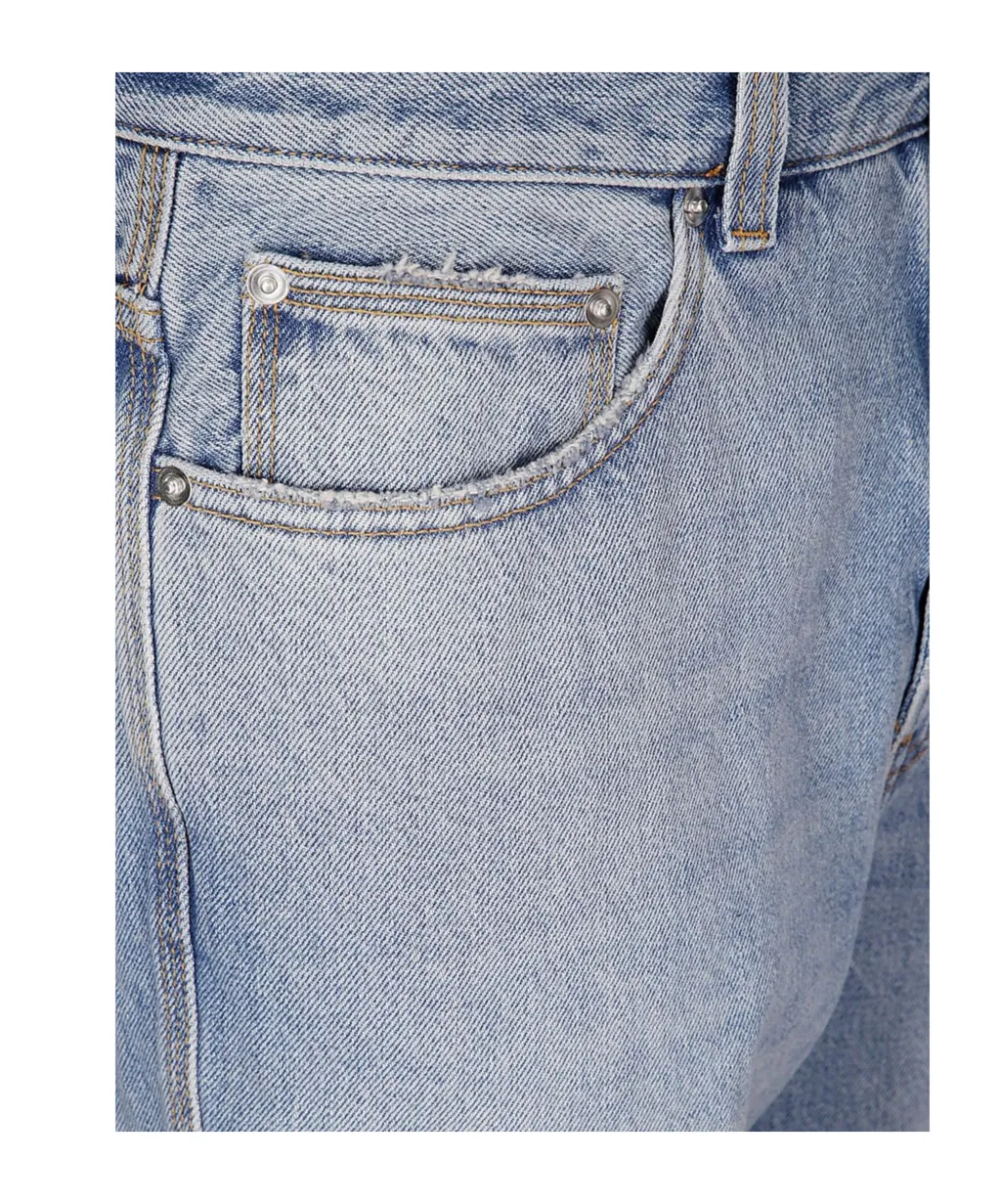 Haikure Distressed Straight Leg Jeans