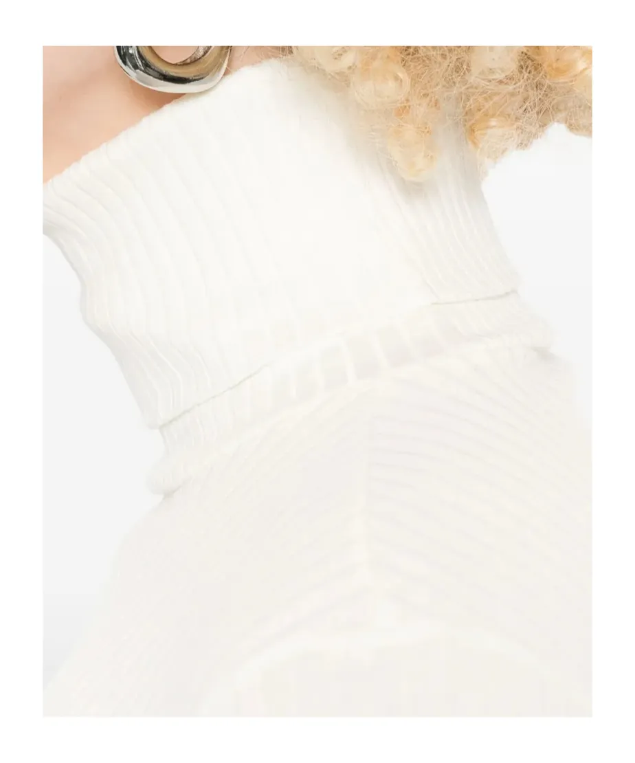 Ribbed Roll-Neck Top