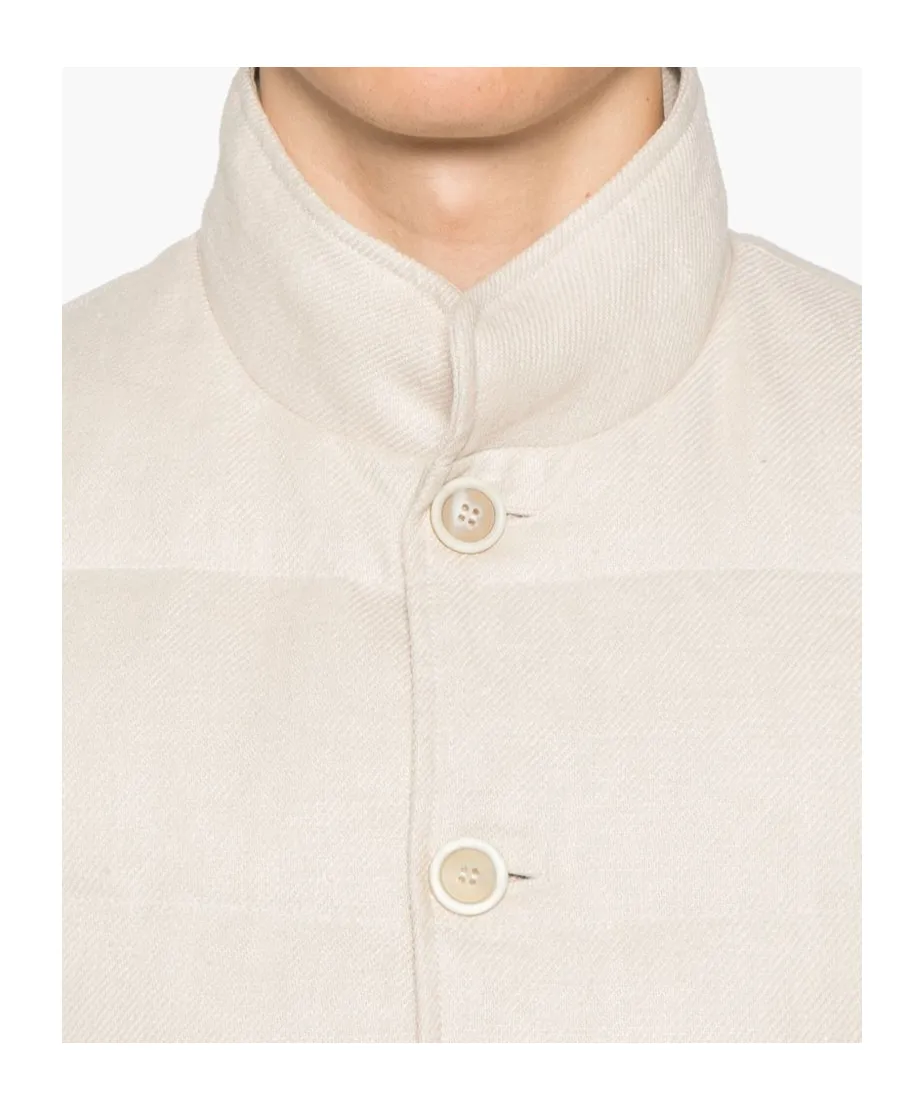 High Collar Sleeveless Vest