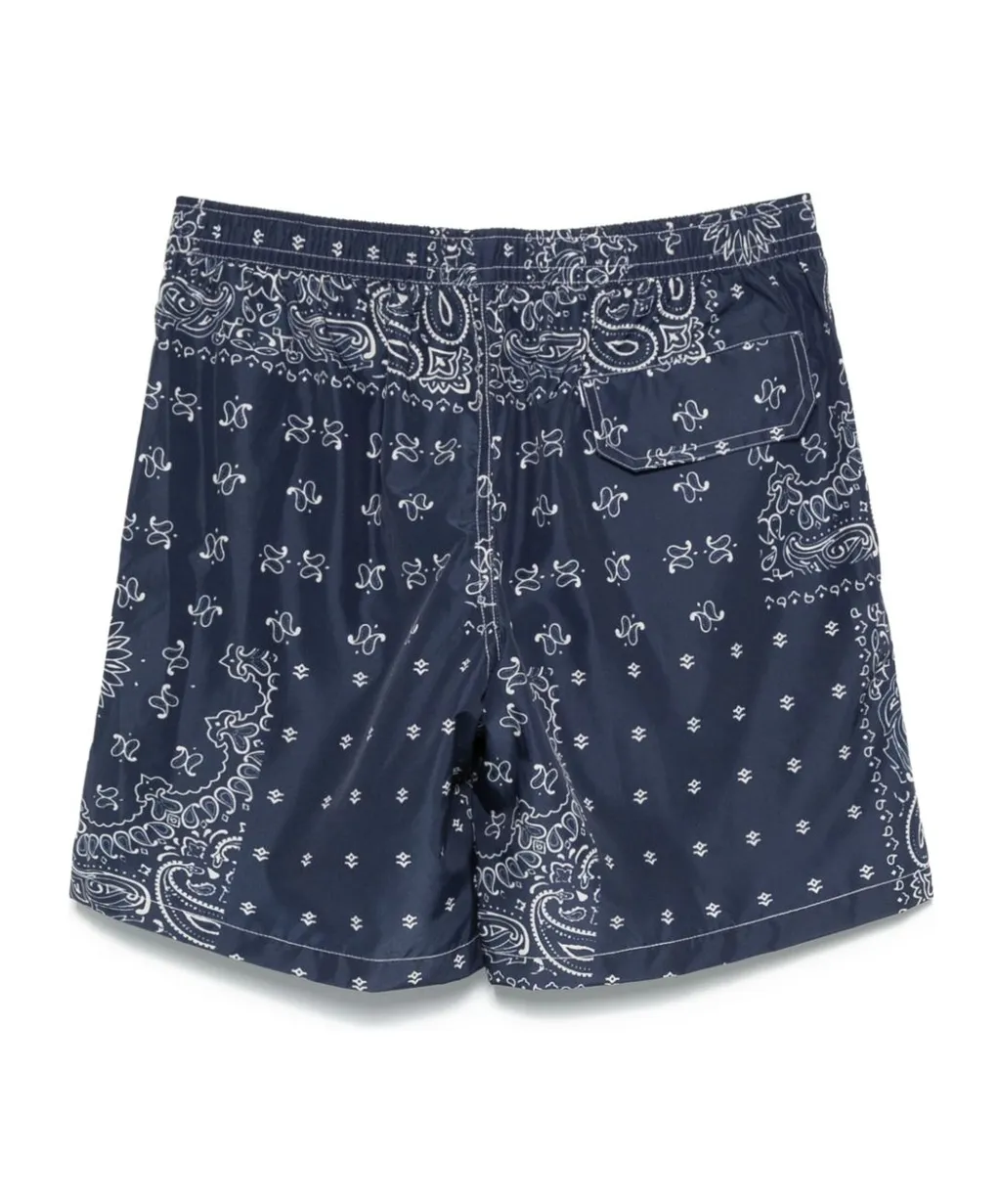 Paisley-Print Swim Shorts