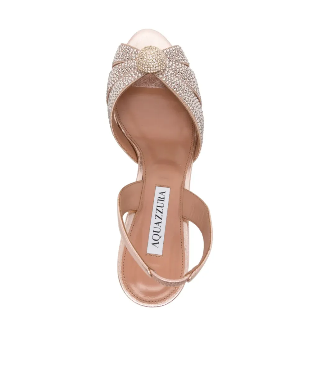 Aquazzura Almond Open Toe Slingback Sandals
