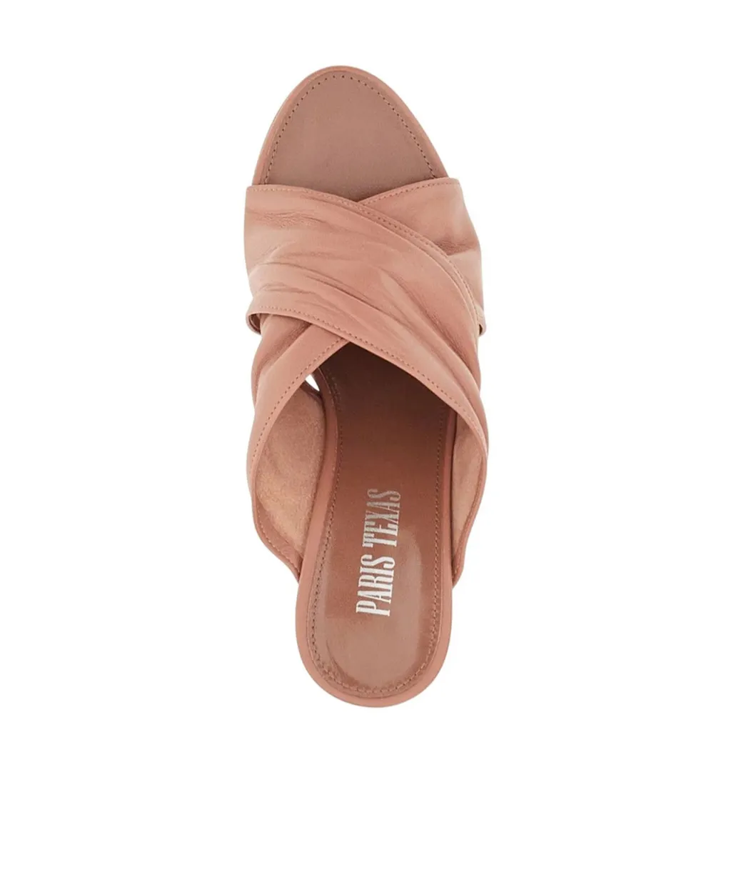 Paris Texas Maria Ruched Mules