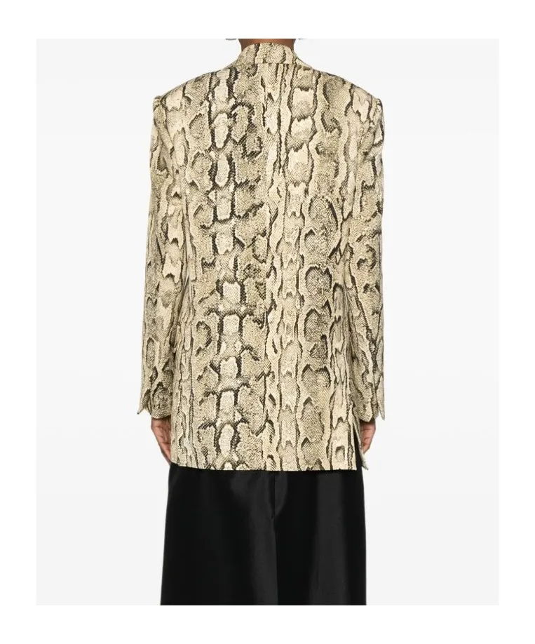 Snakeskin Jacquard Blazer