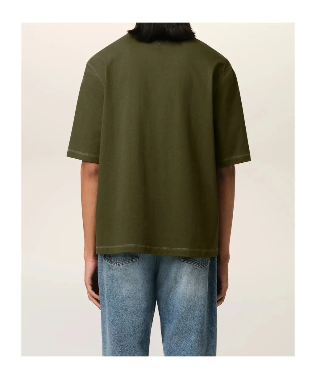 Ami Paris Logo Printed Oversized Fit T-Shirt
