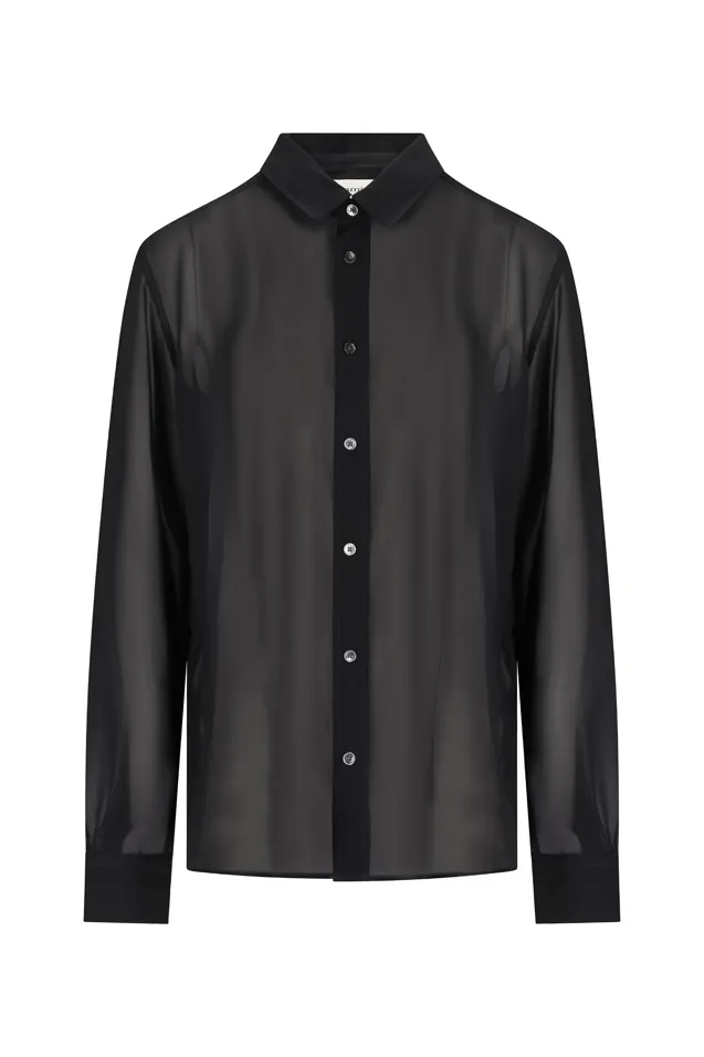 Ami Collared Long-Sleeve Shirt