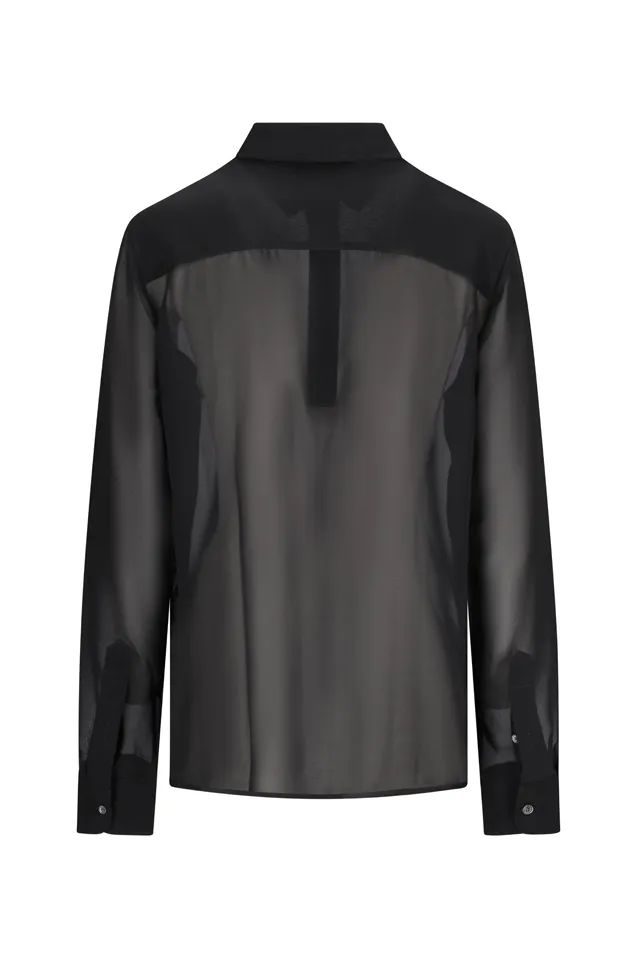Ami Collared Long-Sleeve Shirt