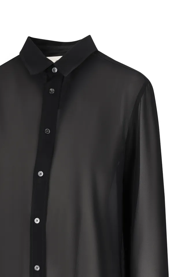 Ami Collared Long-Sleeve Shirt