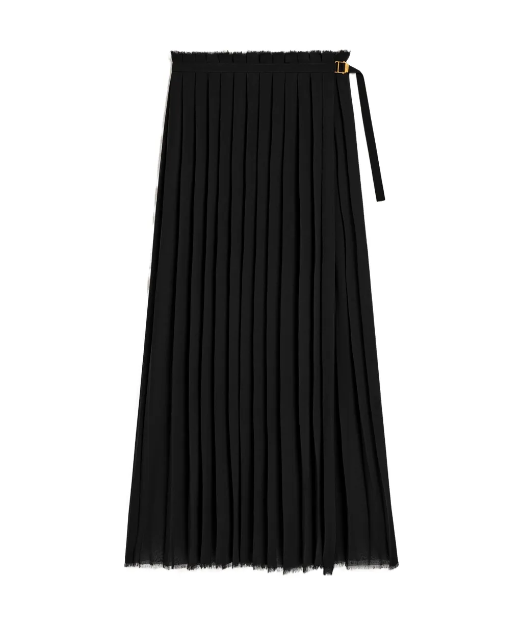 Ami Paris Pleated Maxi Skirt