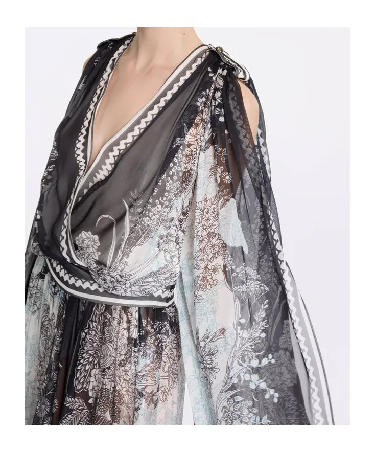 Printed Chiffon Blouse
