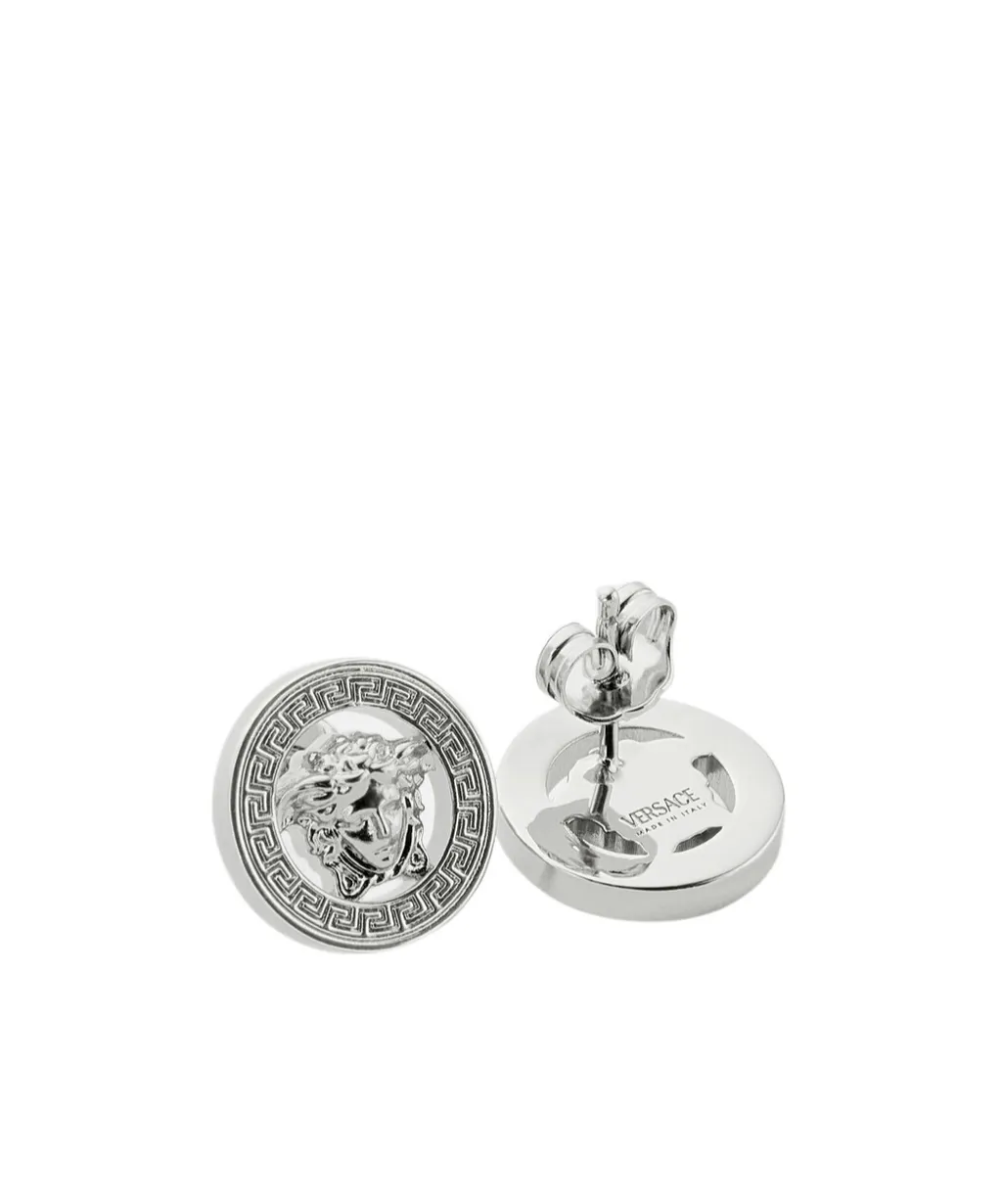 Versace Medusa Head Logo-Engraved Earrings