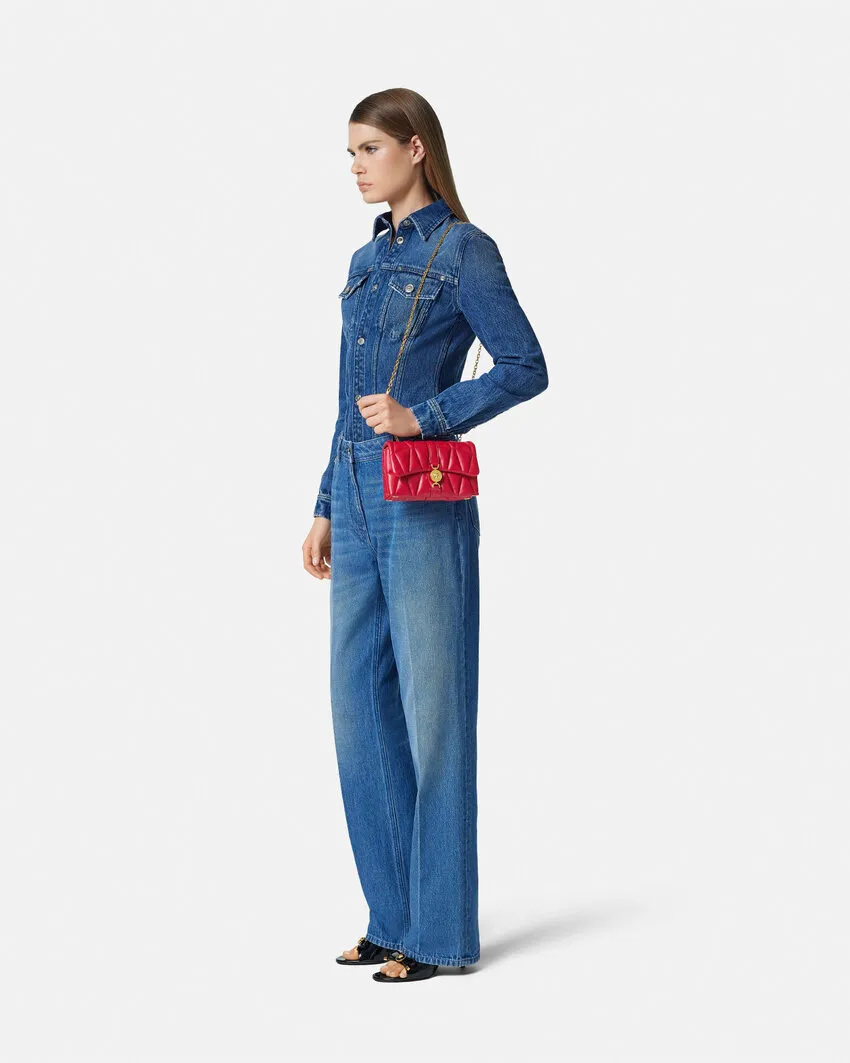 Versace Kleio Quilted Mini Crossbody Bag