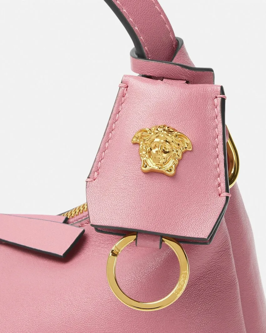 Versace Logo Plaque Zipped Shoulder Bag