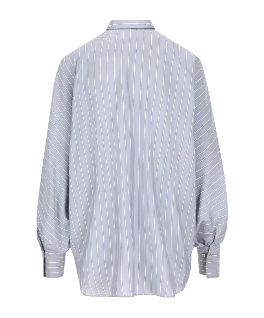 Brunello Cucinelli Striped Buttoned Shirt