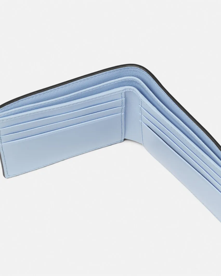 Versace Logo-Lettering Bi-Fold Wallet