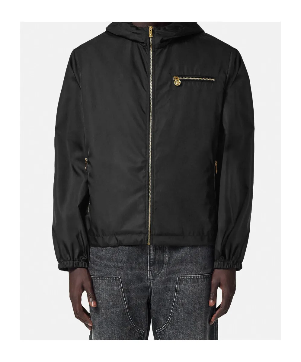 Versace Zip-Up Hooded Jacket