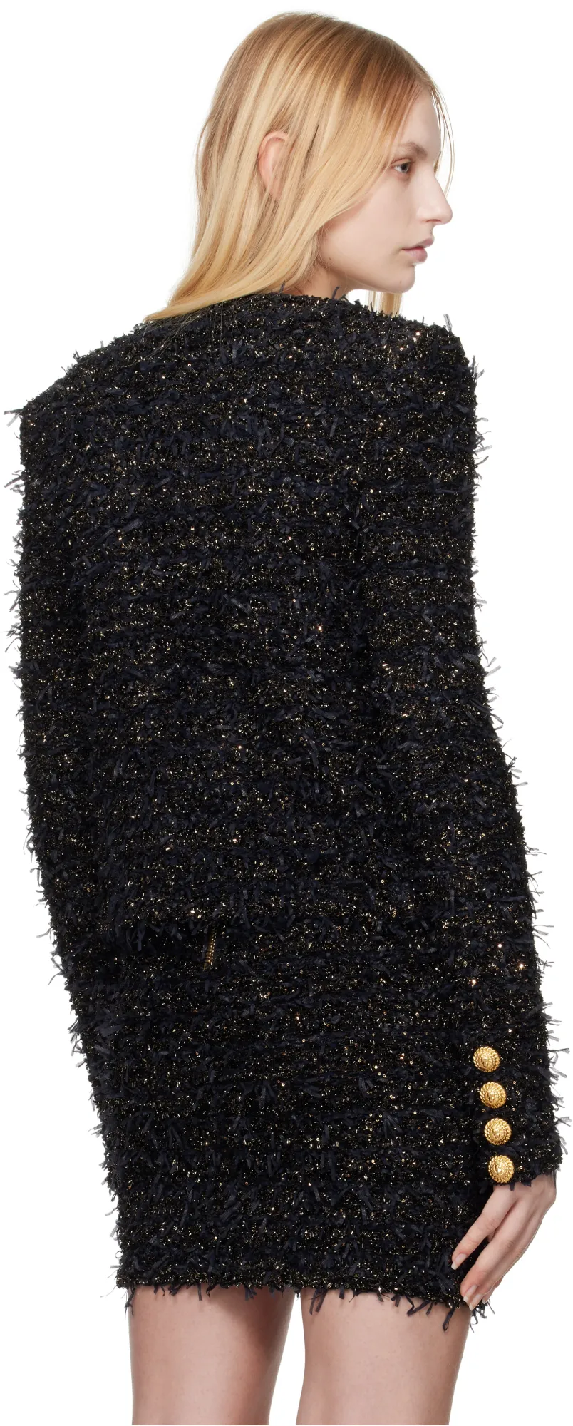 Balmain Edge-To-Edge Tweed Jacket