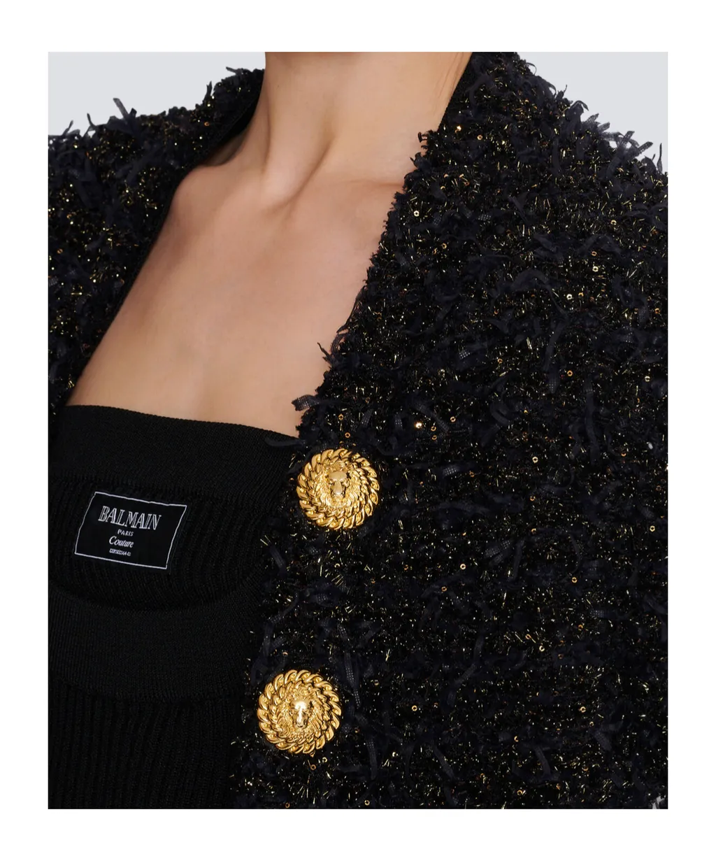 Balmain Edge-To-Edge Tweed Jacket