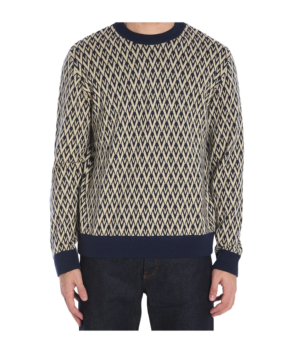 Valentino Garavani Toute La V Jacquard Knit Sweater