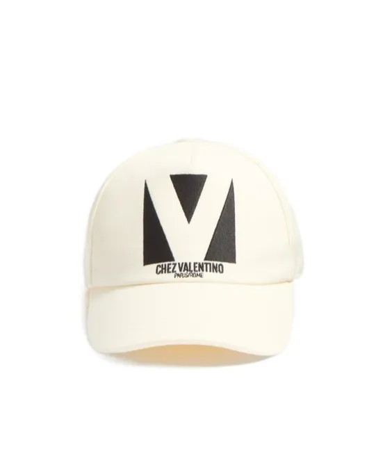 Valentino Logo Embroidered Baseball Cap