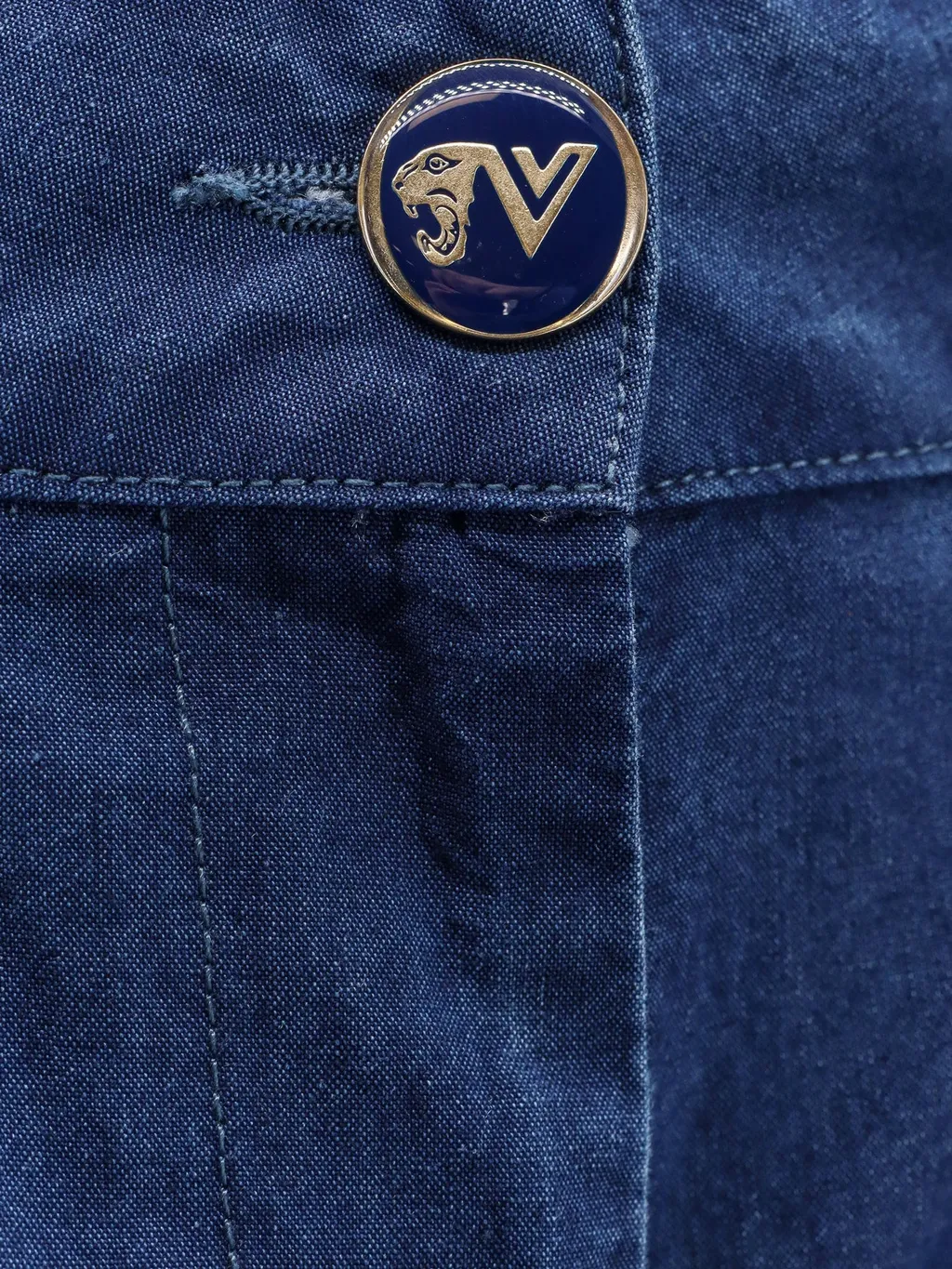 Valentino Button Detailed Straight Leg Jeans