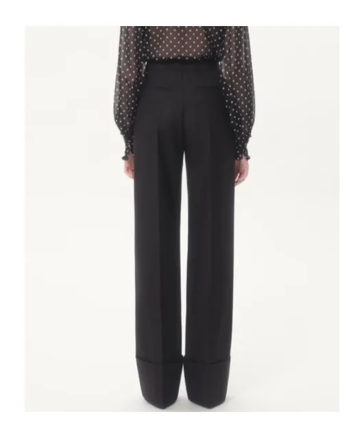 Valentino High Waist Straight Leg Trousers