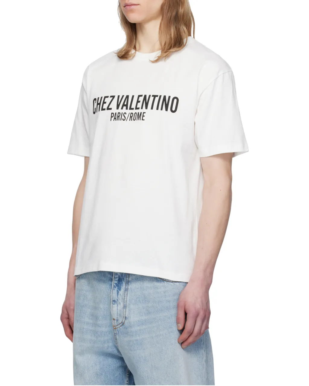 Valentino Chez Valentino-Printed Crewneck T-Shirt