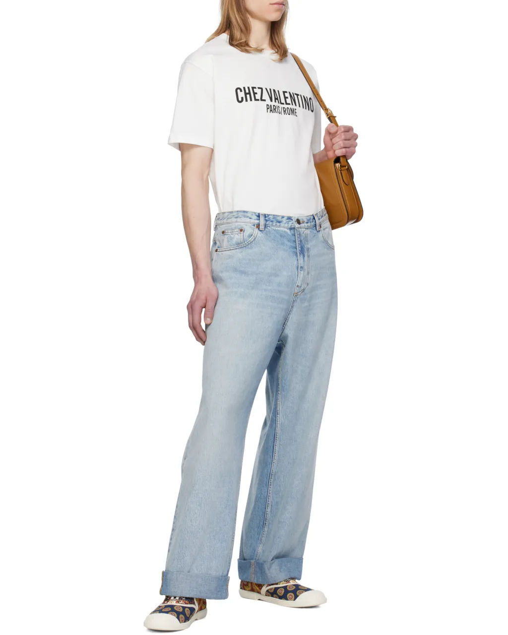 Valentino Chez Valentino-Printed Crewneck T-Shirt