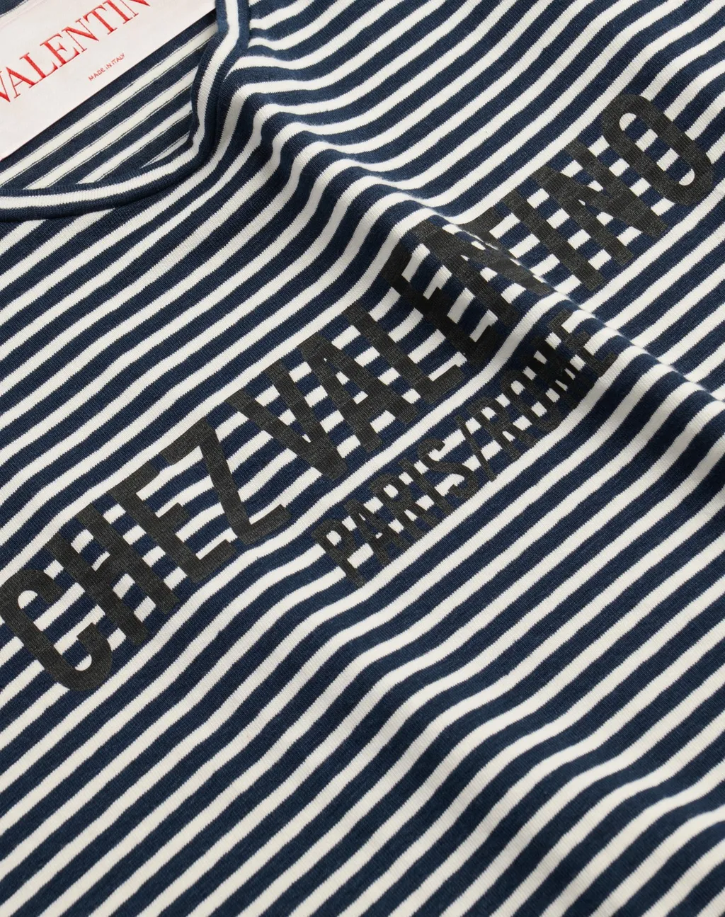 Valentino Striped Crewneck T-Shirt
