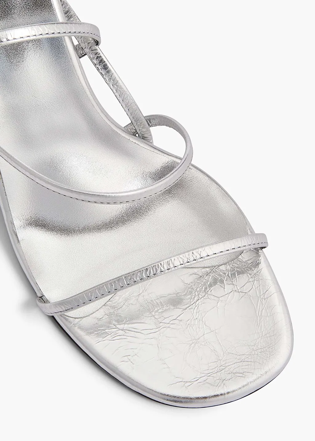 75Mm Metallic-Effect Sandals