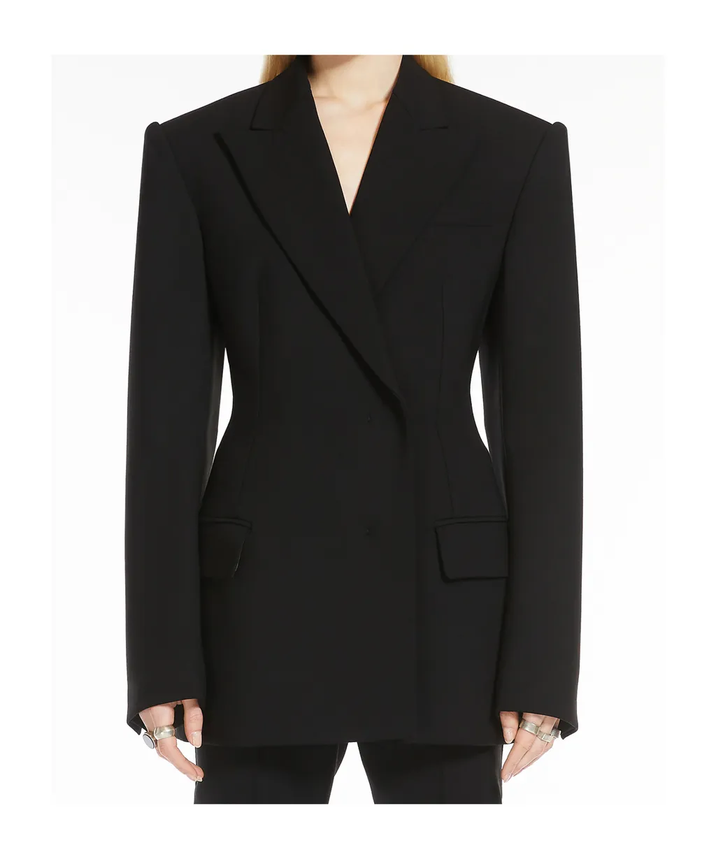 Sportmax Double-Breasted Long-Sleeved Blazer