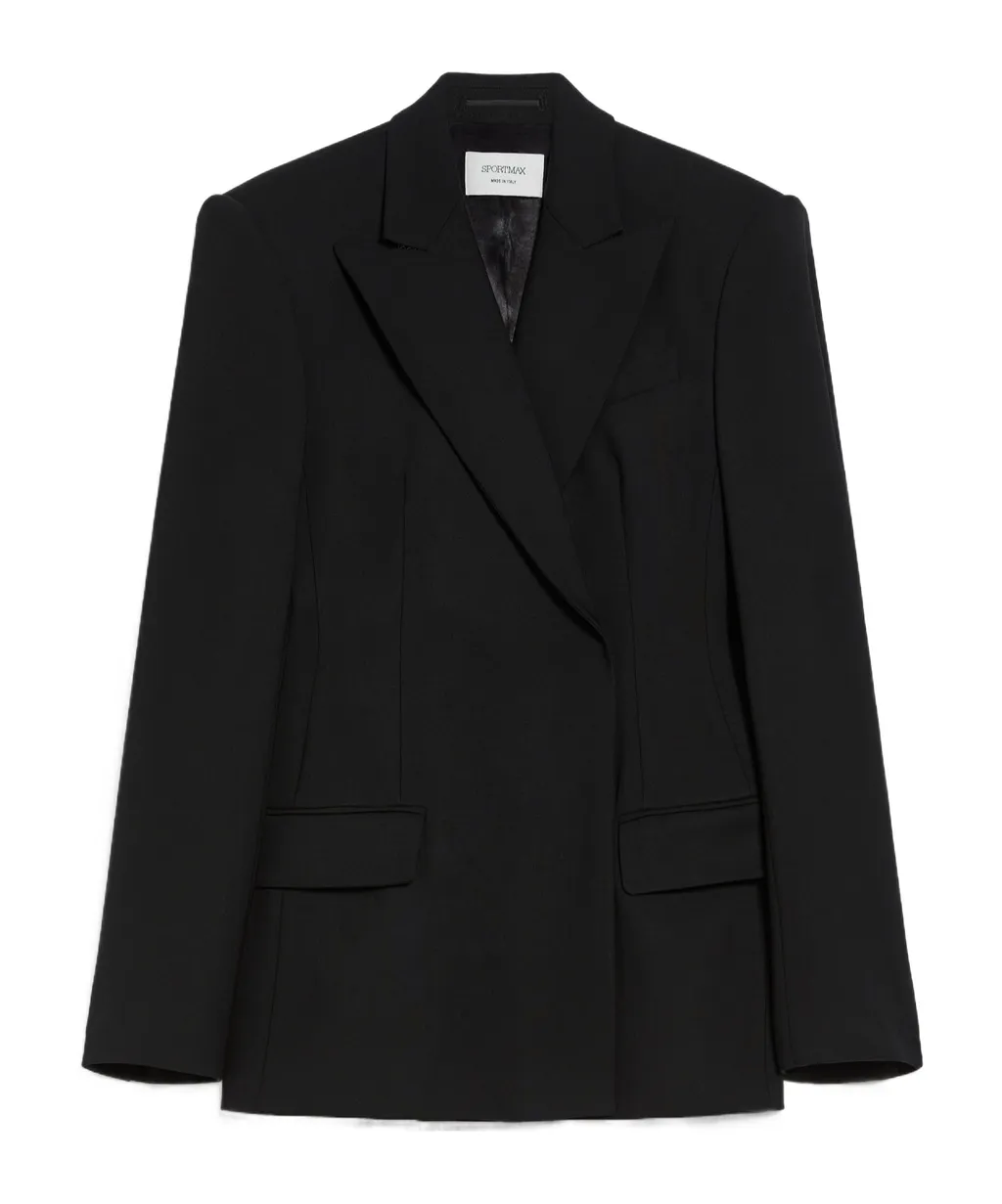 Sportmax Double-Breasted Long-Sleeved Blazer