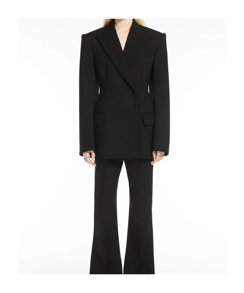 Sportmax Double-Breasted Long-Sleeved Blazer