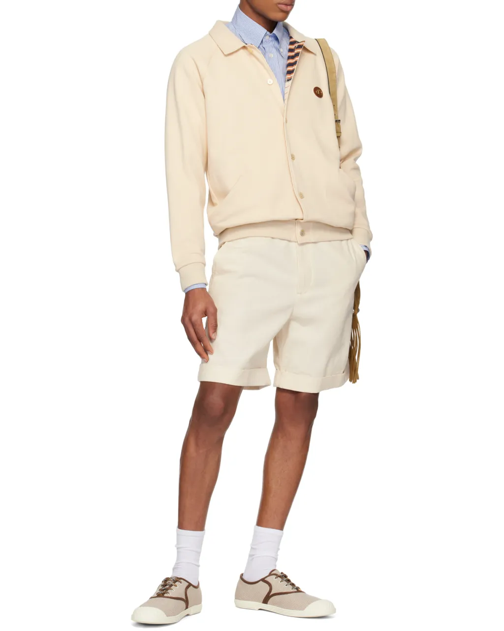 Valentino Vlogo Signature Button-Up Bomber Jacket